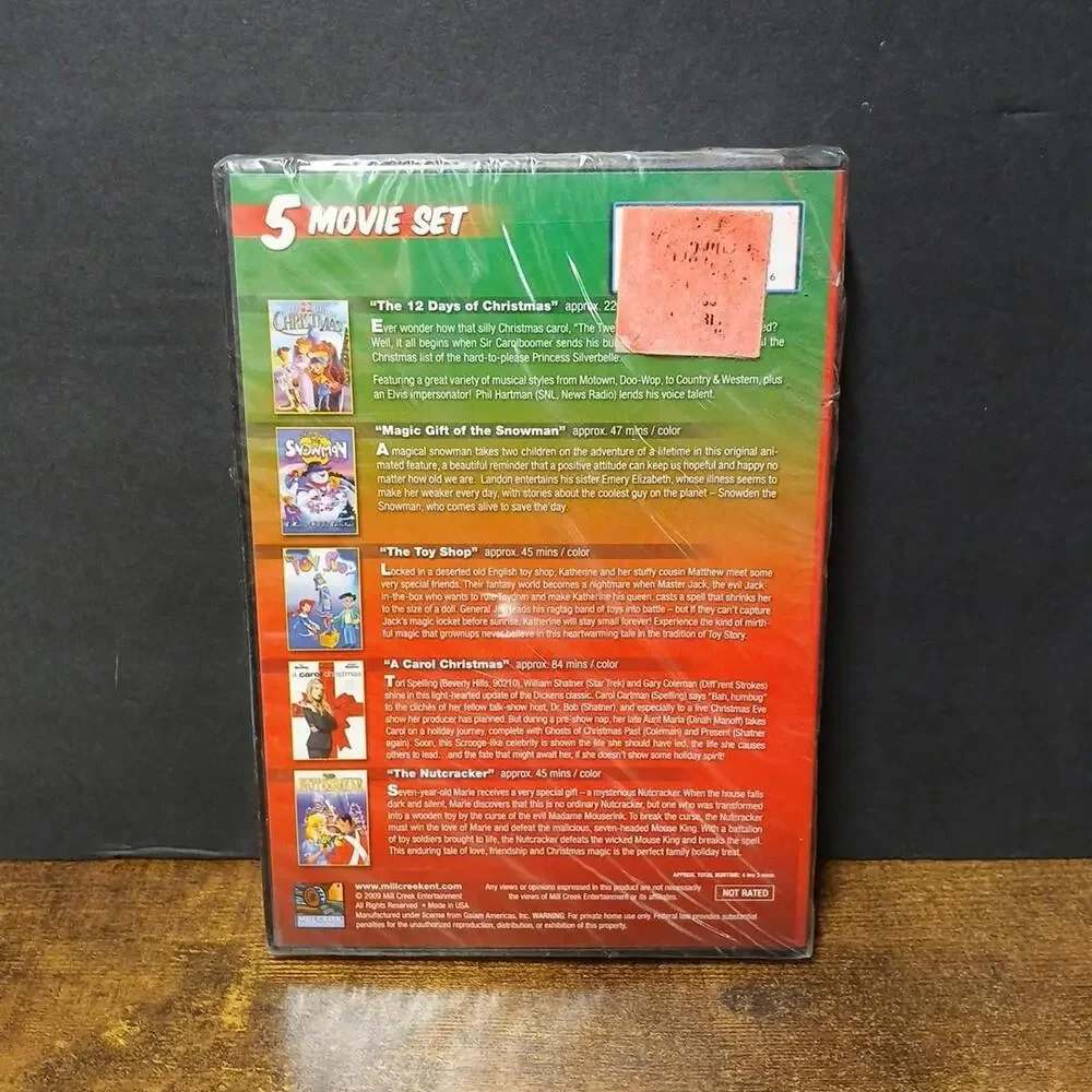 Kids' Holiday Collection DVD, 5 Movie Set, Cartoons, Nutcracker, Snowman, NEW - Picture 2 of 5